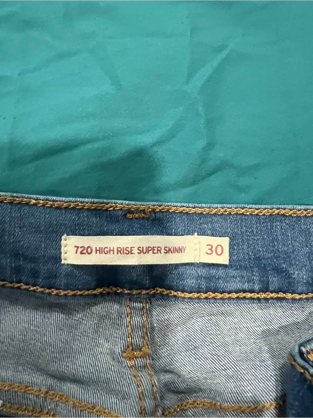 Levi's 720 High Rise Super Skinny Jeans - Blue (30)